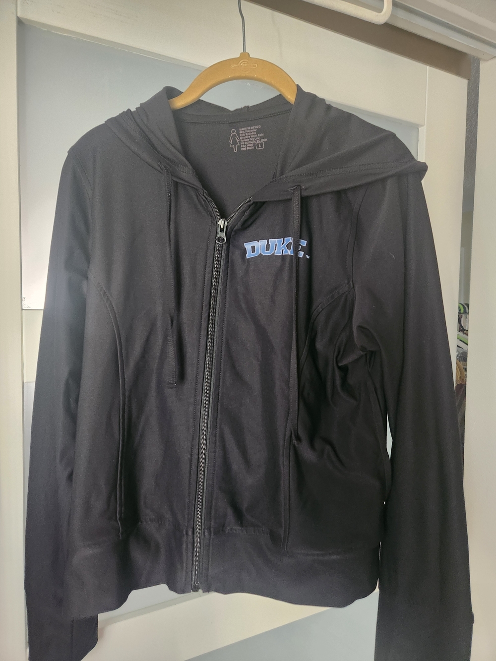 Black Full-Zip Hooded Jacket